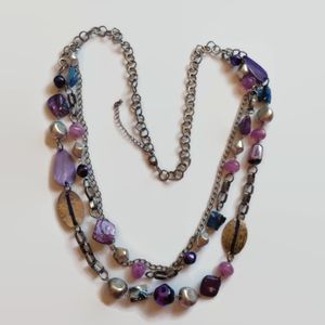 5/$20 - Purple beaded necklace